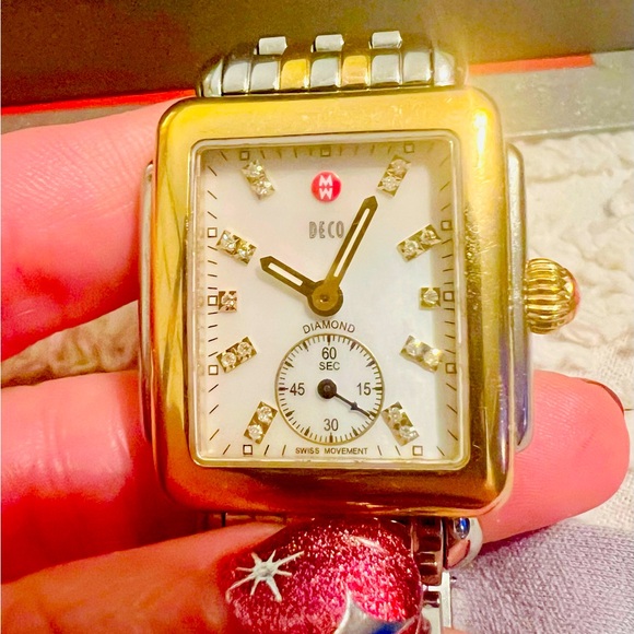 EUC Michele Deco two-tone watch - Picture 3 of 7